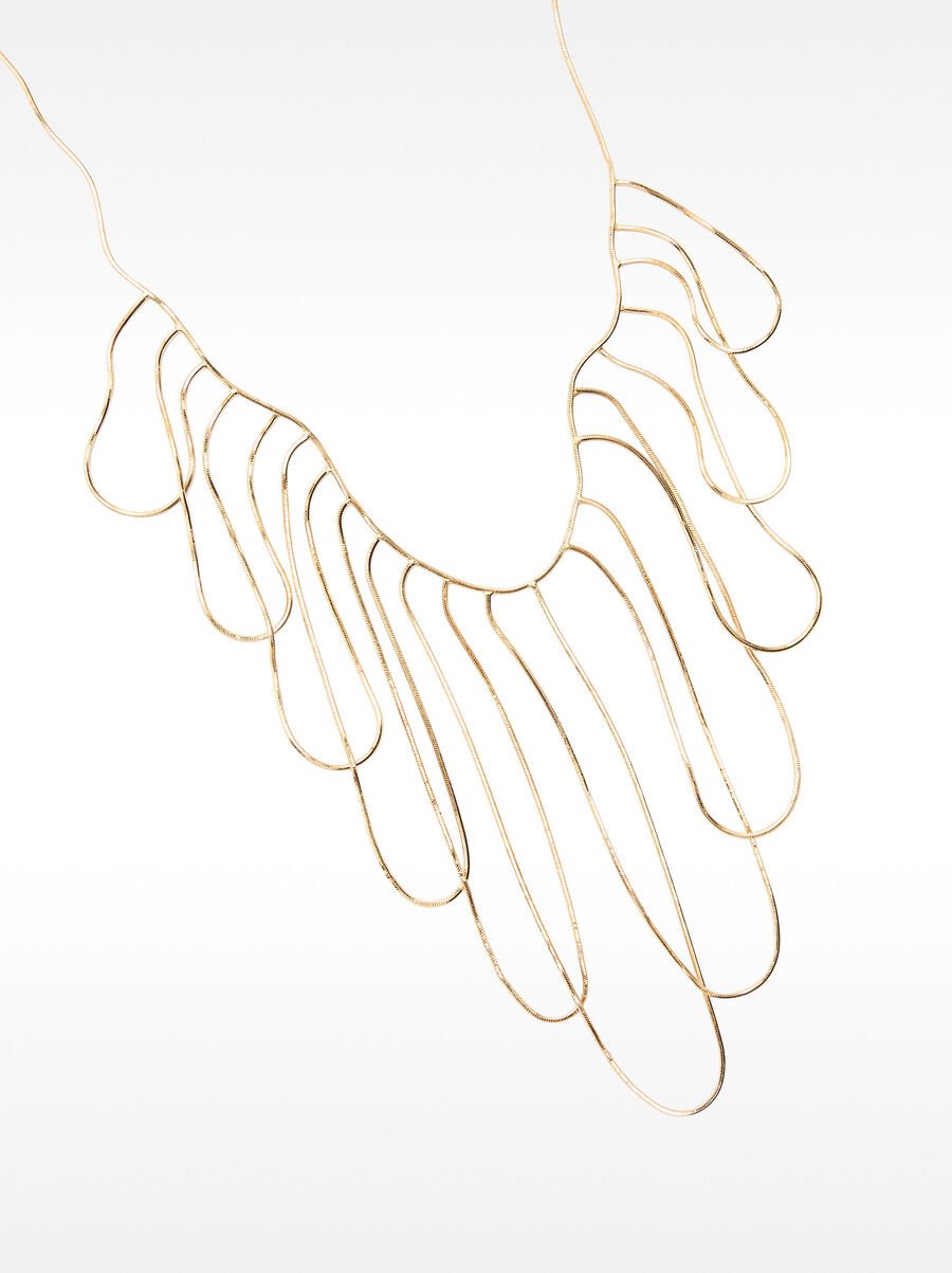 Short multi-wave necklace