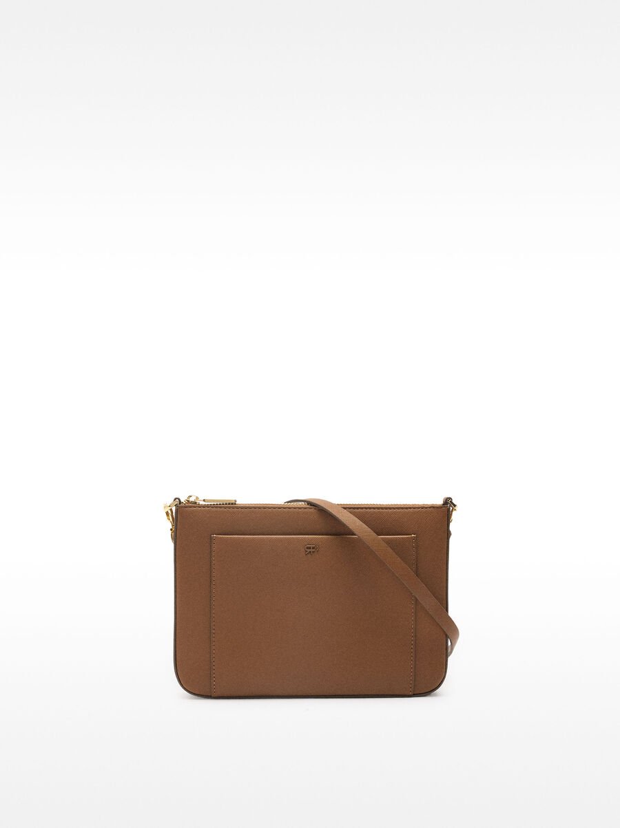 Crossbody bag with outer pocket