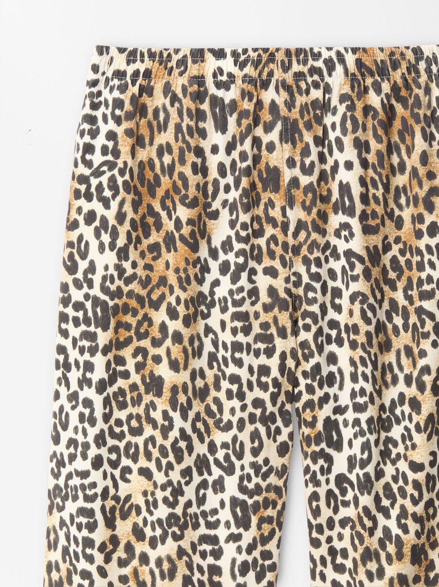 Leopard print trousers
