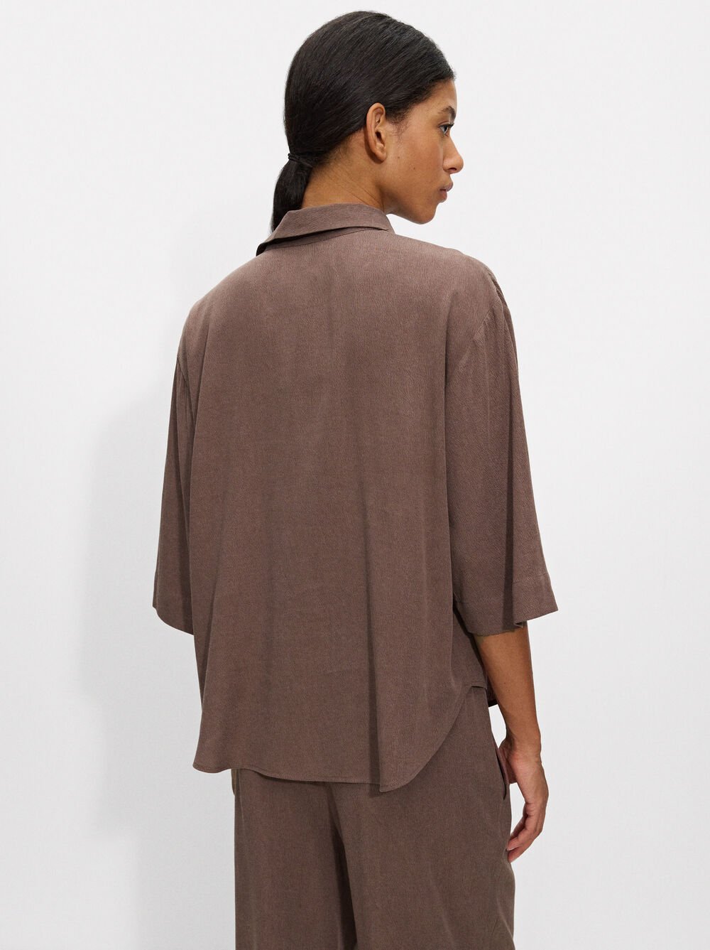 Camicia fluida con bottoni