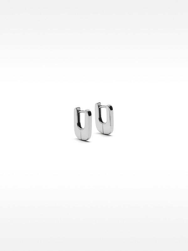 Short hoop earrings - 925 sterling silver