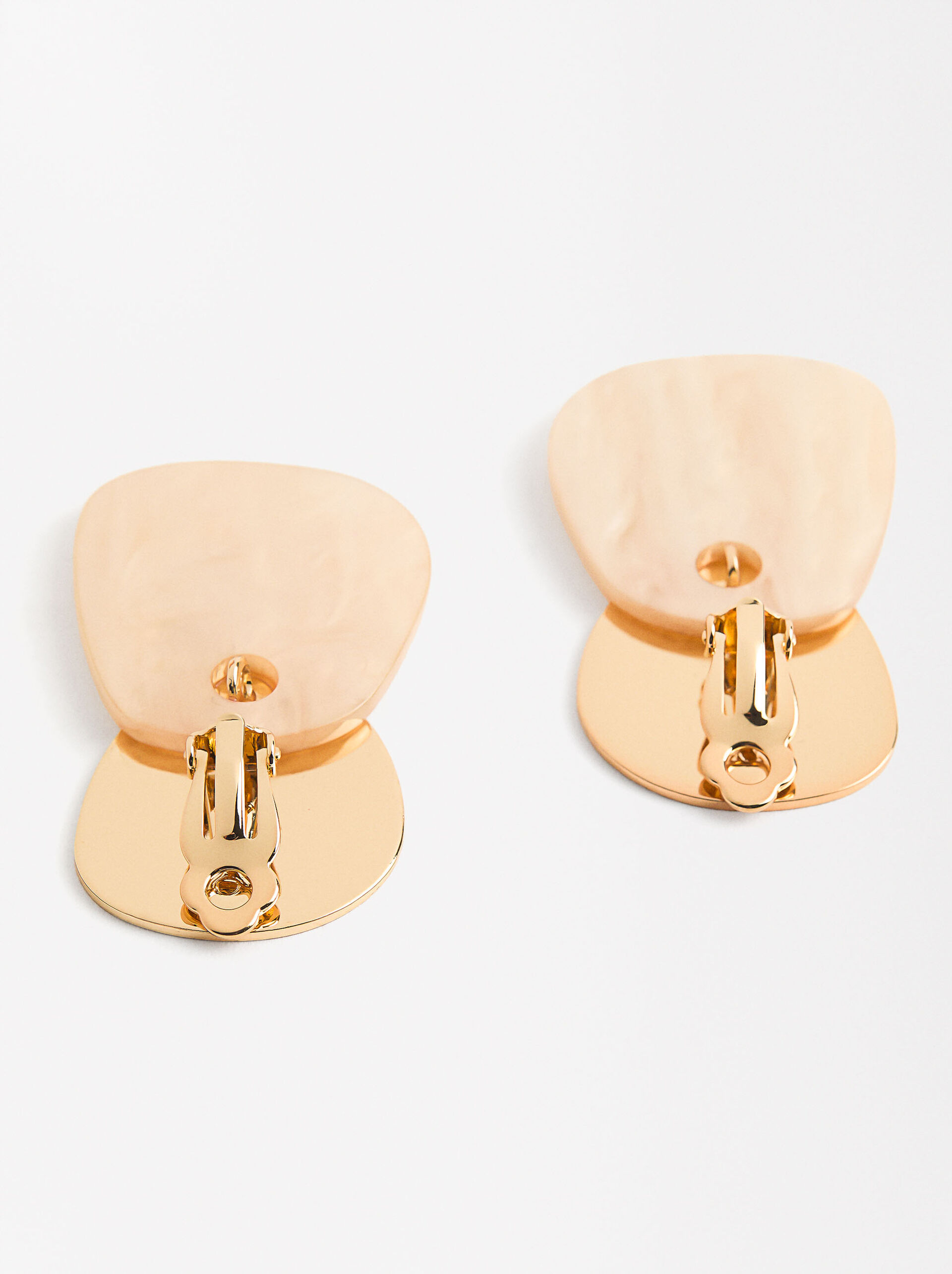 Pendientes ovalados perlados image number 3.0