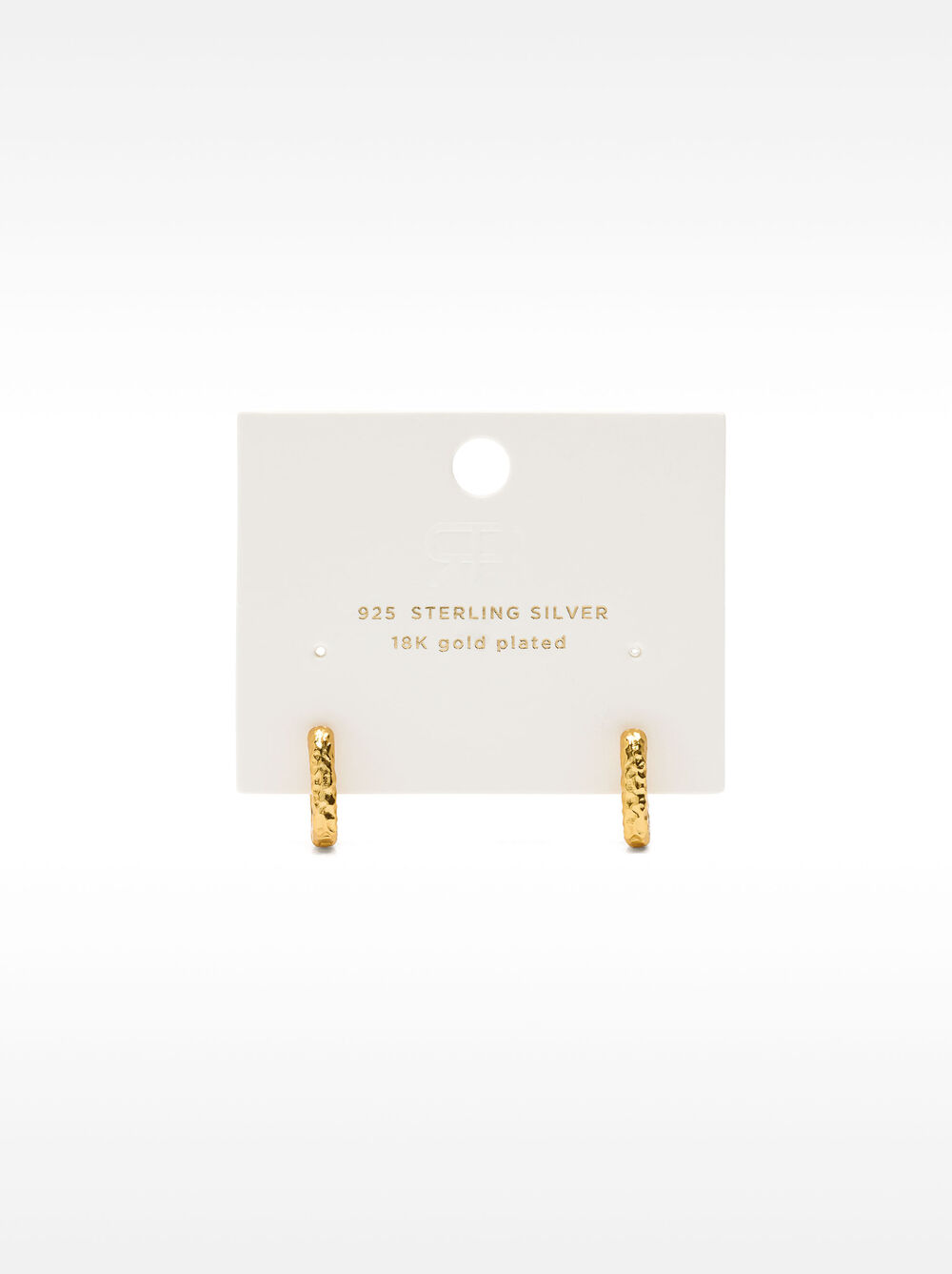 Textured hoop earrings - 925 sterling silver