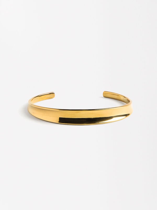 Bracelet rigide simple - acier inoxydable