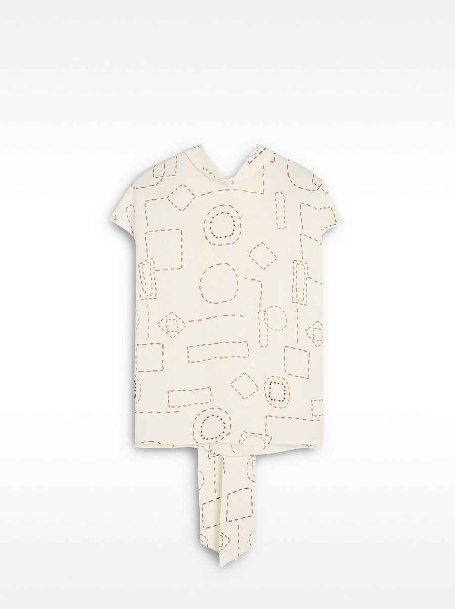 Scarf print top