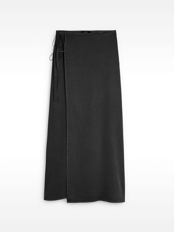Midi wrap skirt 100% lyocell