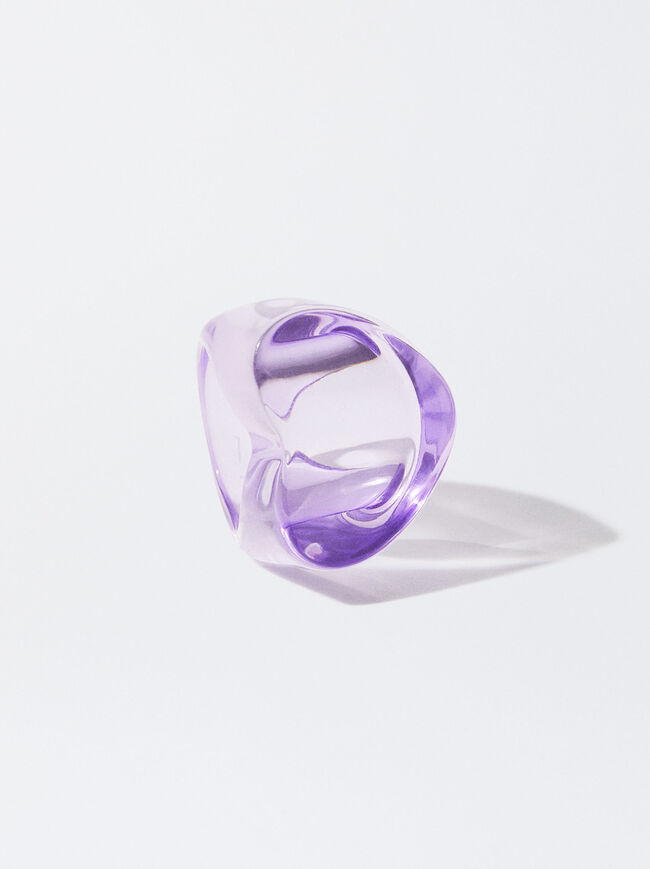 Heart Ring In Resin image number 1.0