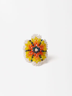Anillo Flor Abalorios - Exclusivo Online image number 1.0