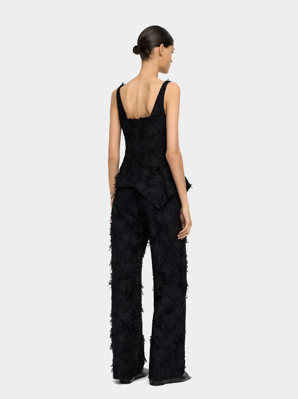 Top jacquard asimètric