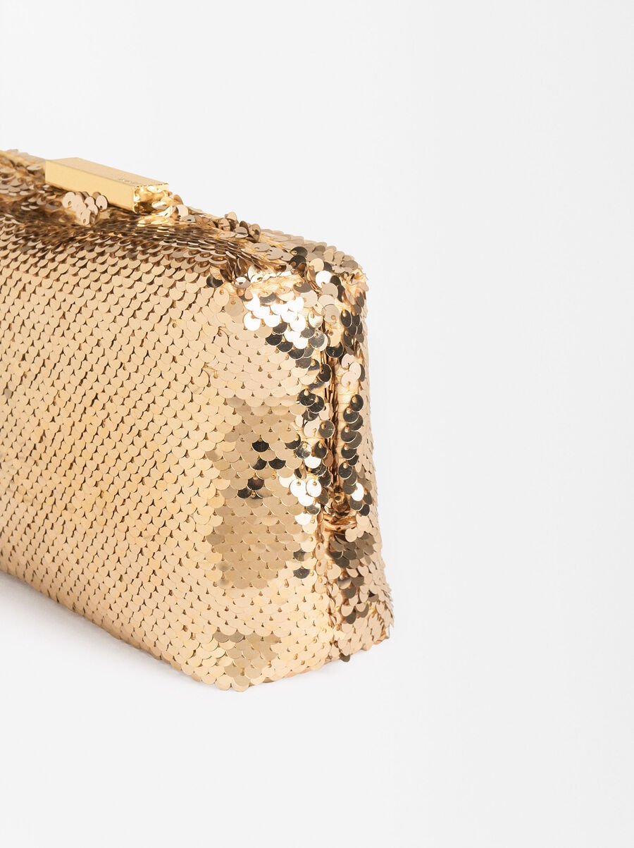 Party handbag with sequins