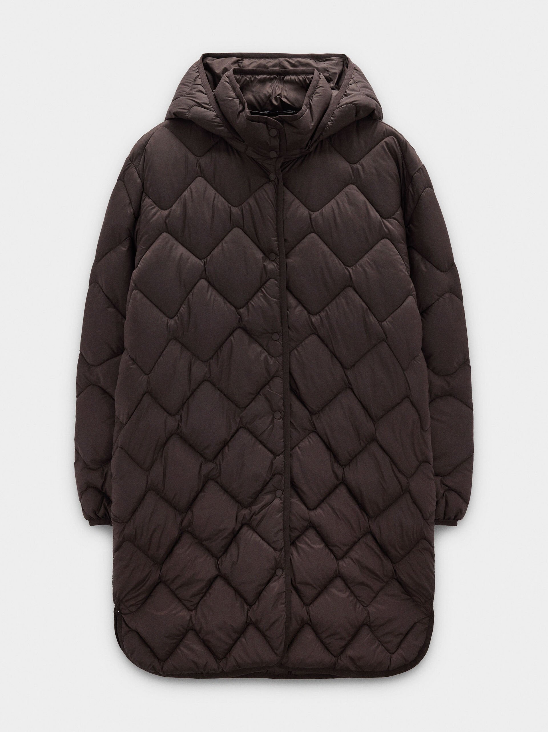Long padded coat image number 4.0