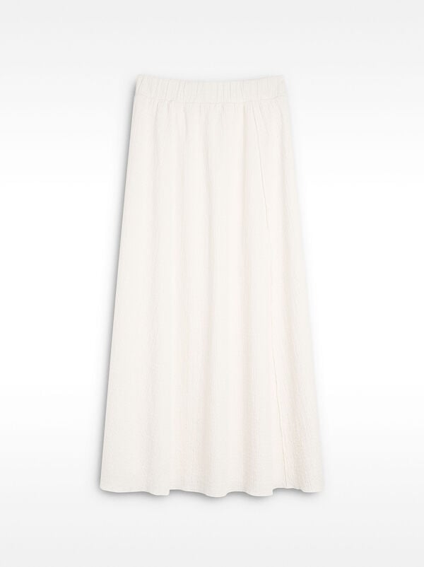 Textured long skirt