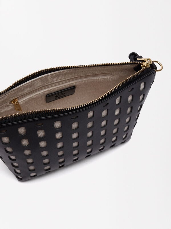Perforated crossbody bag