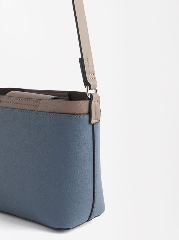 Bucket-style crossbody bag