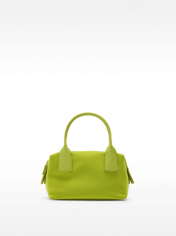Soft texture tote bag with shoulder strap