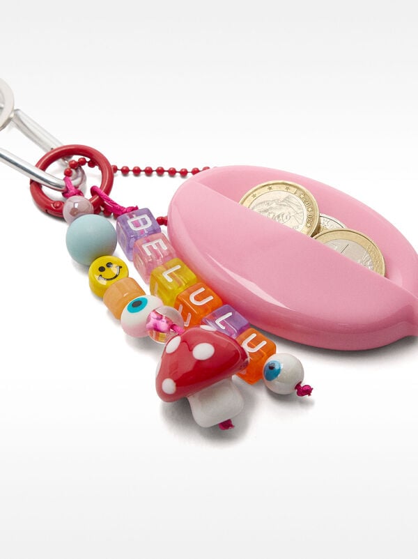 Coin purse keychain charm