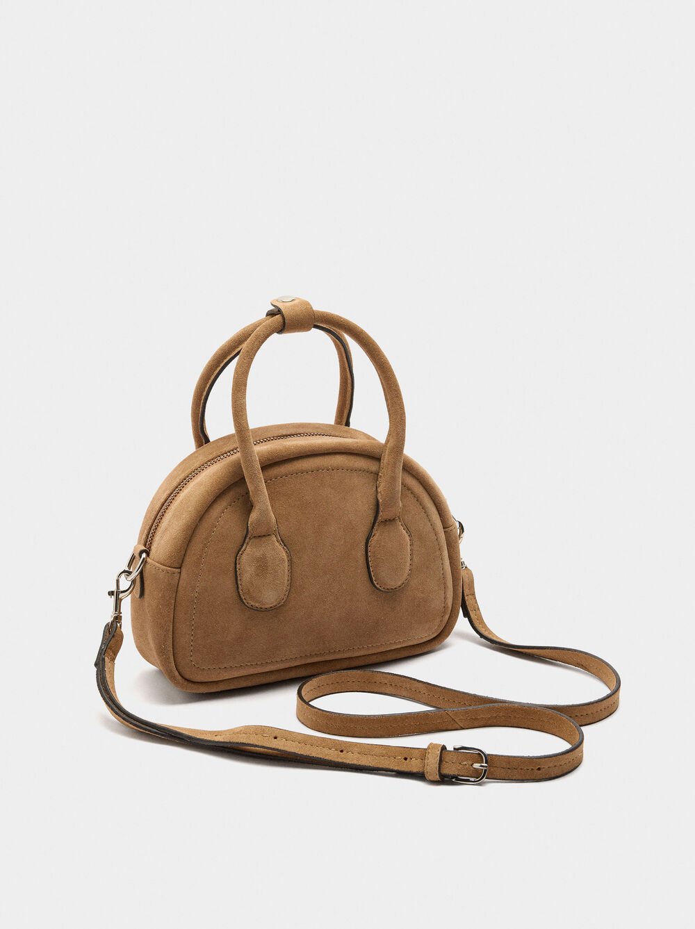 Leather bowling bag