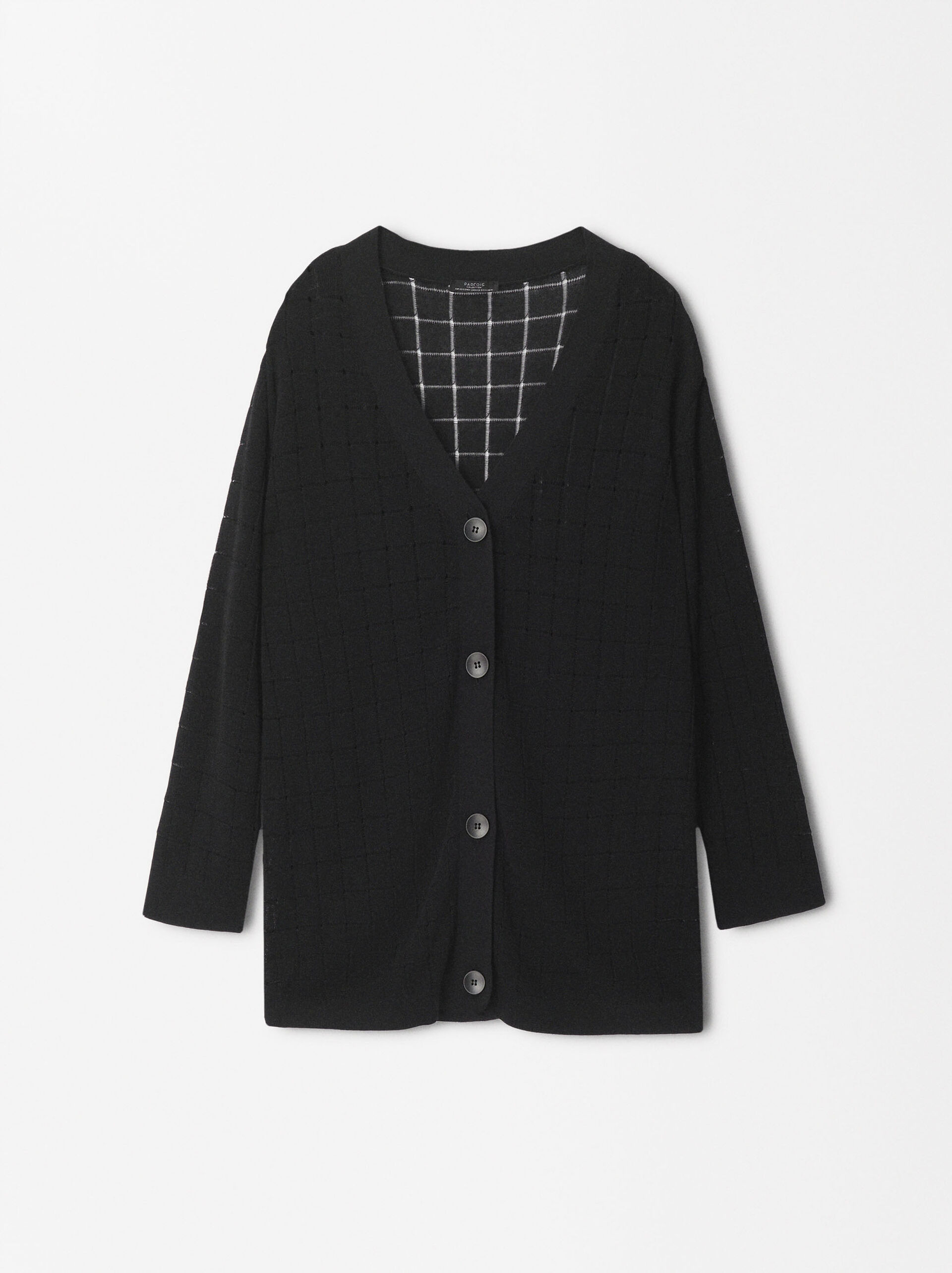 Pointelle Knit Cardigan image number 1.0