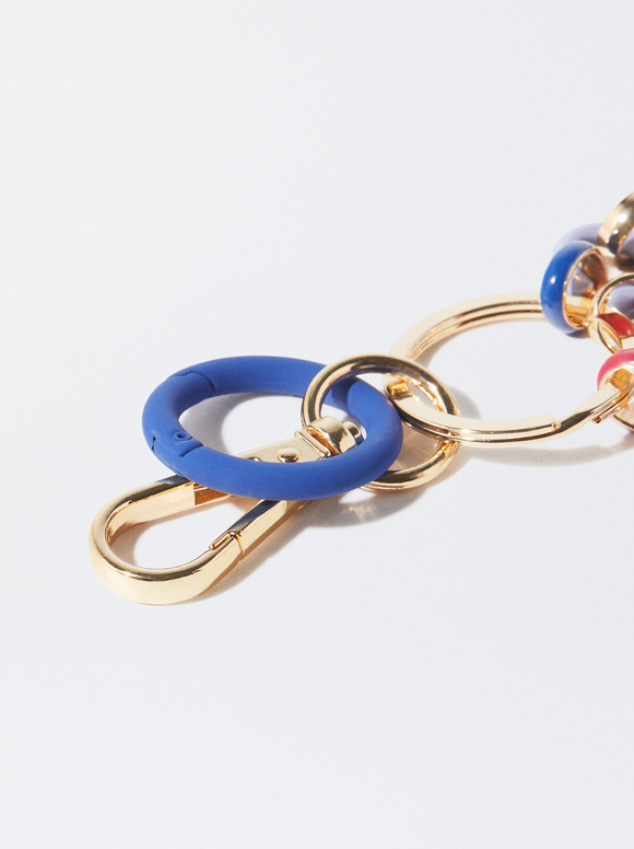 Heart Key Ring, Multicolor, hi-res