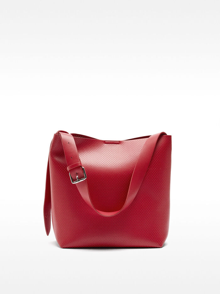 Bolso de hombro con textura