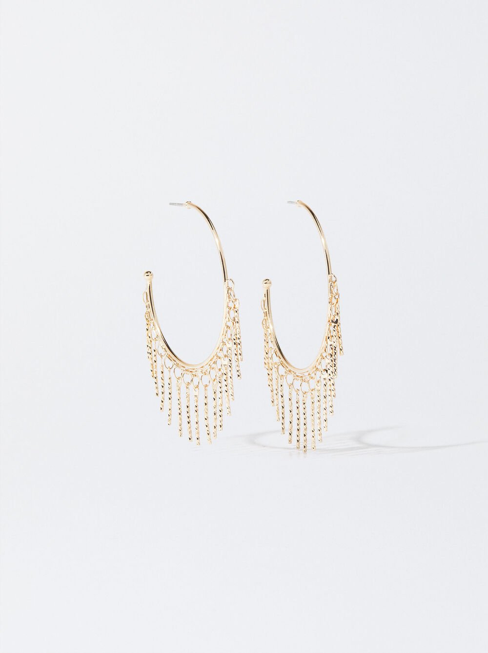 Gold hoop earrings 