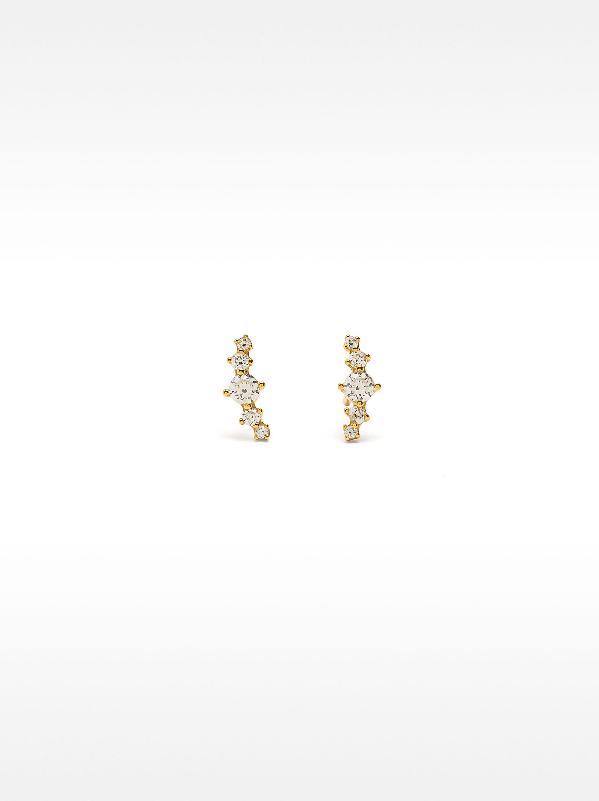 Earrings with zirconias - 925 sterling silver image number 0.0