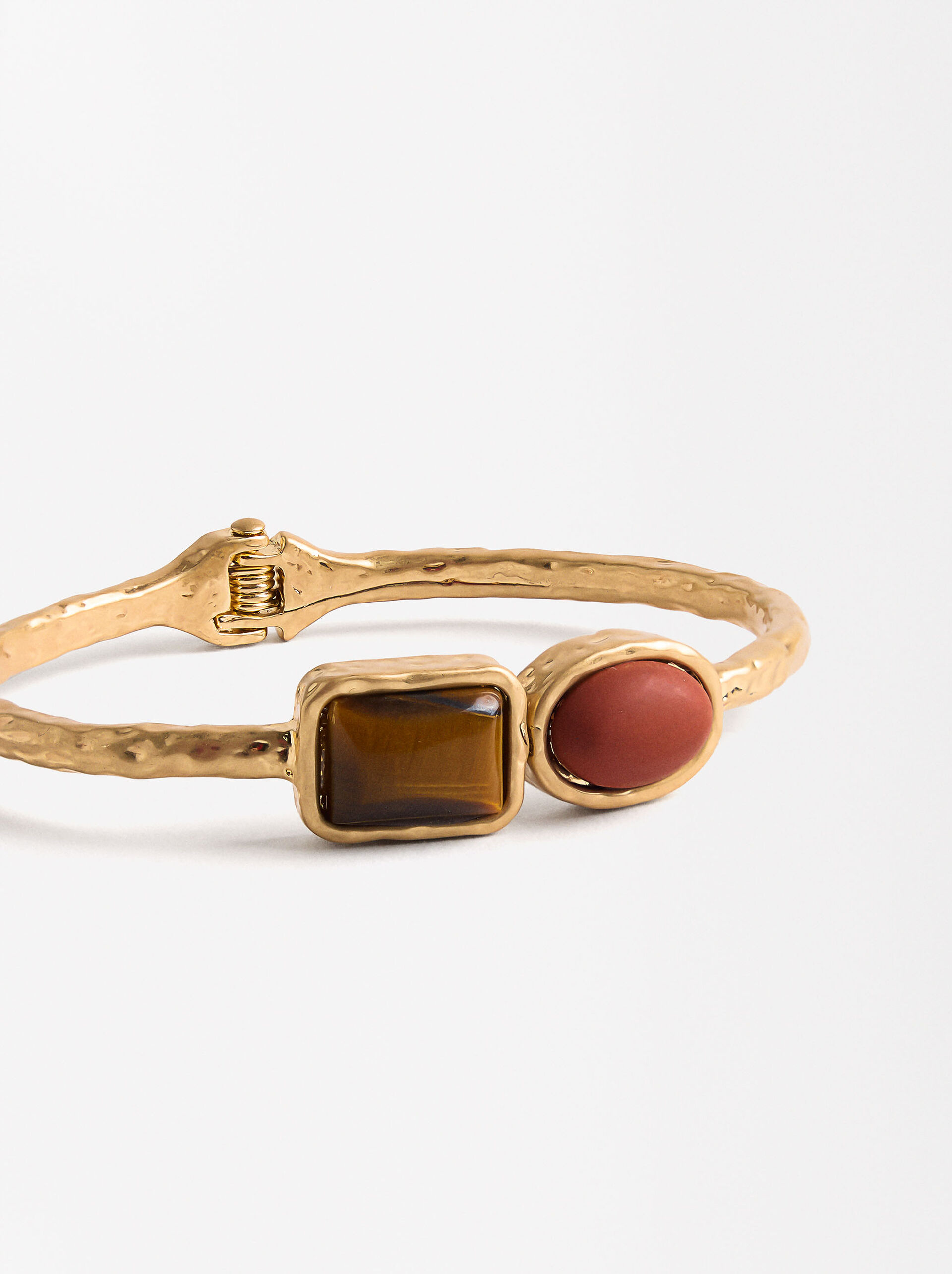 Bracciale rigido con pietre image number 1.0