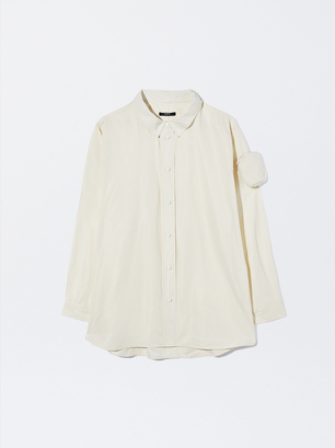 Nylon Shirt With Purse, Ecru, hi-res