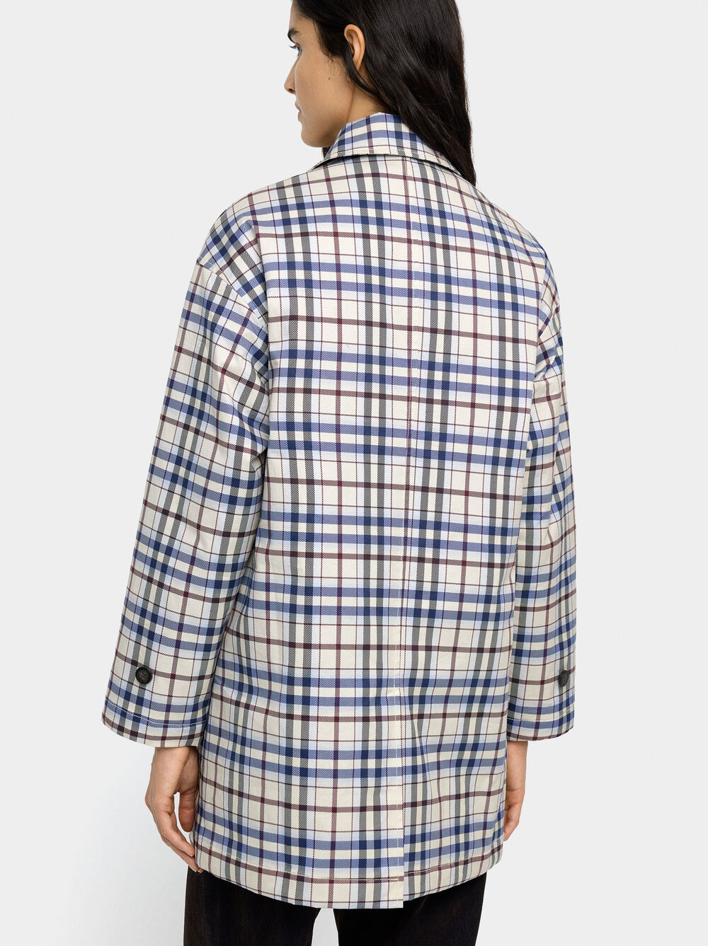 Jacket of cotton with squares