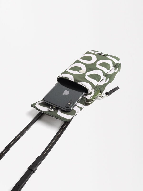 Printed nylon phone bag