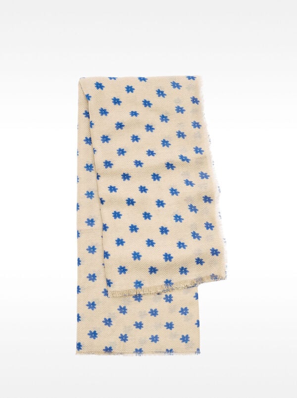 Floral print scarf