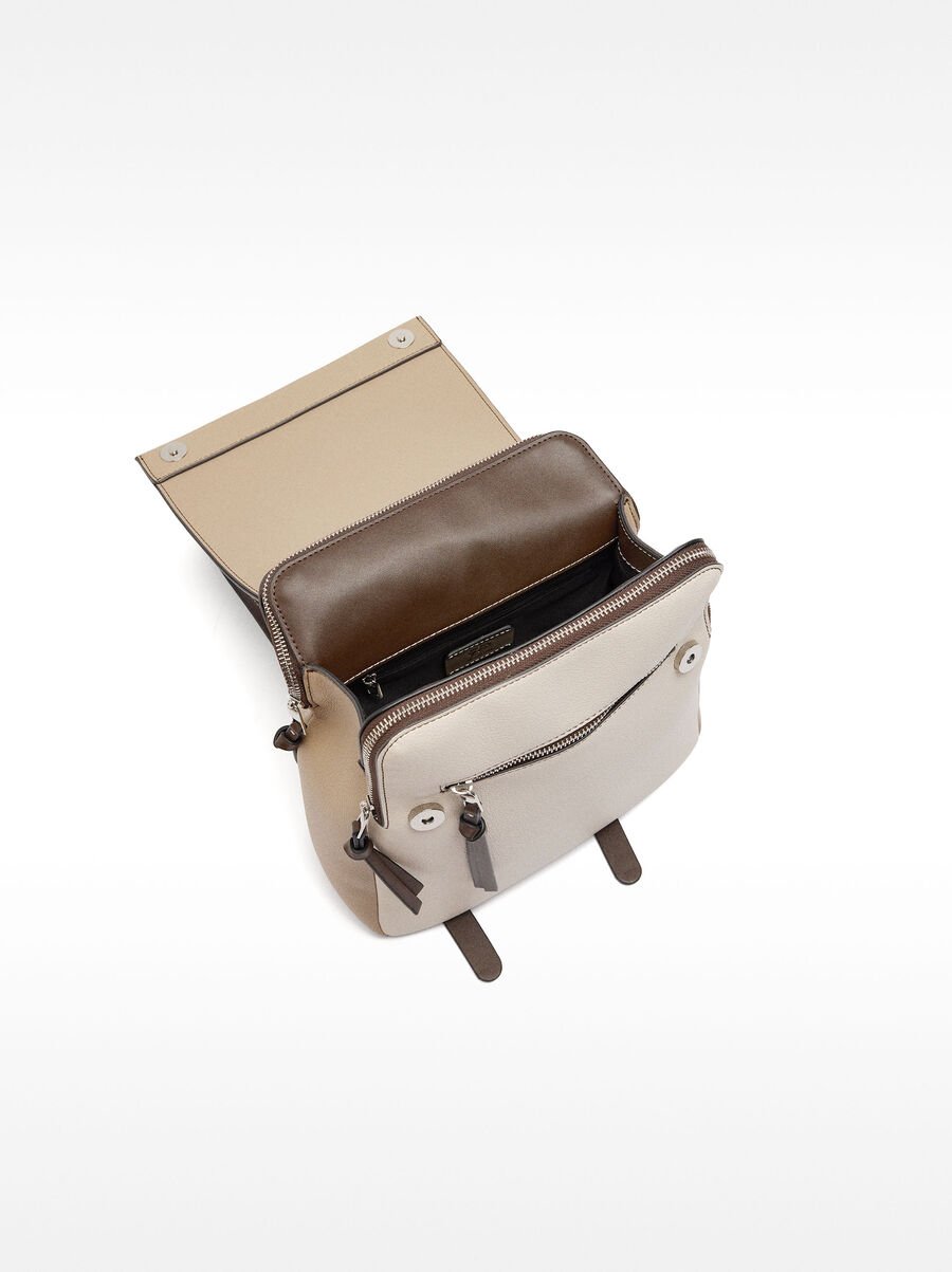 Backpack with flap closure