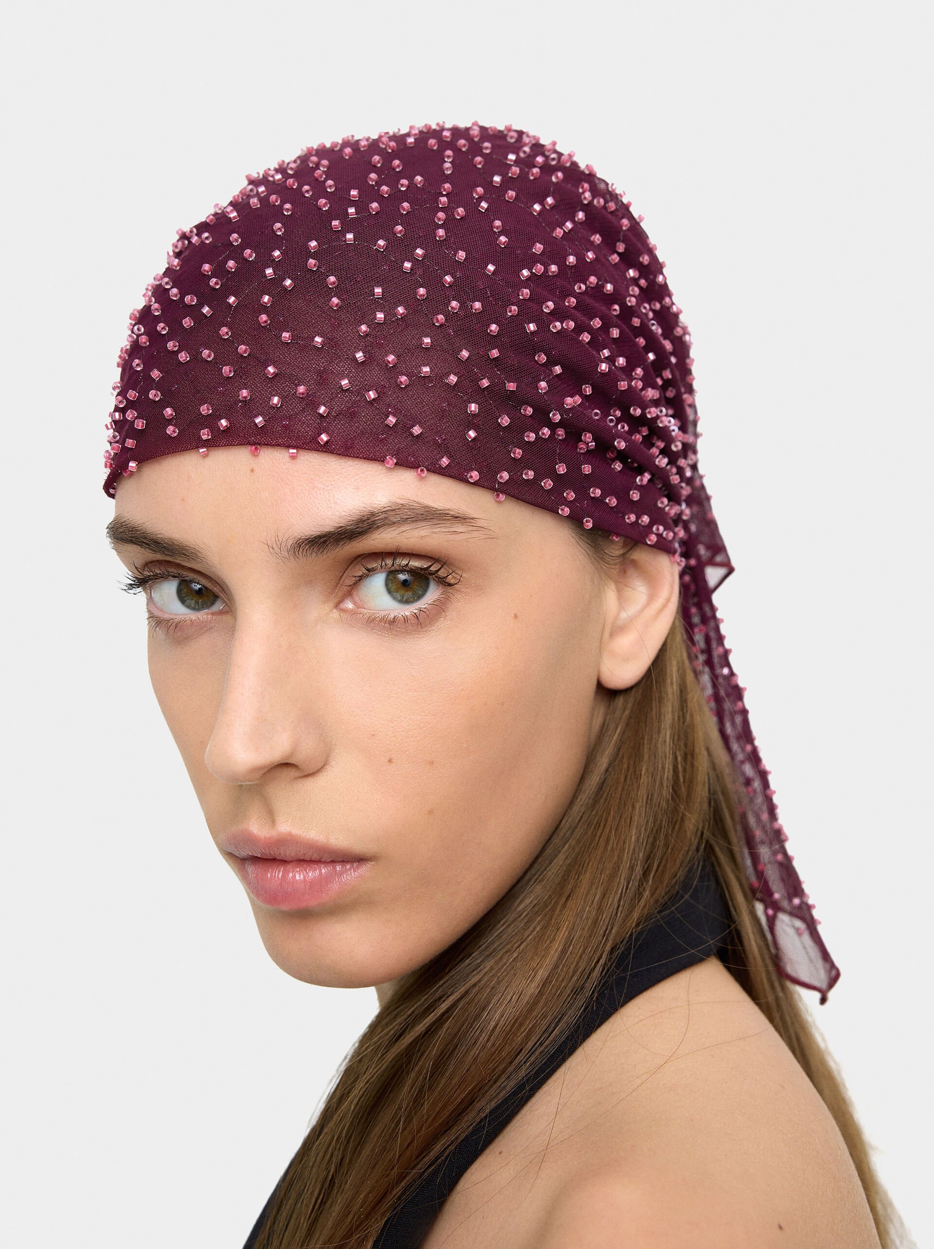 Foulard multifonctionnel avec perles image number 1.0