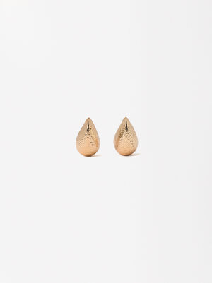 Drop Earrings With Texture