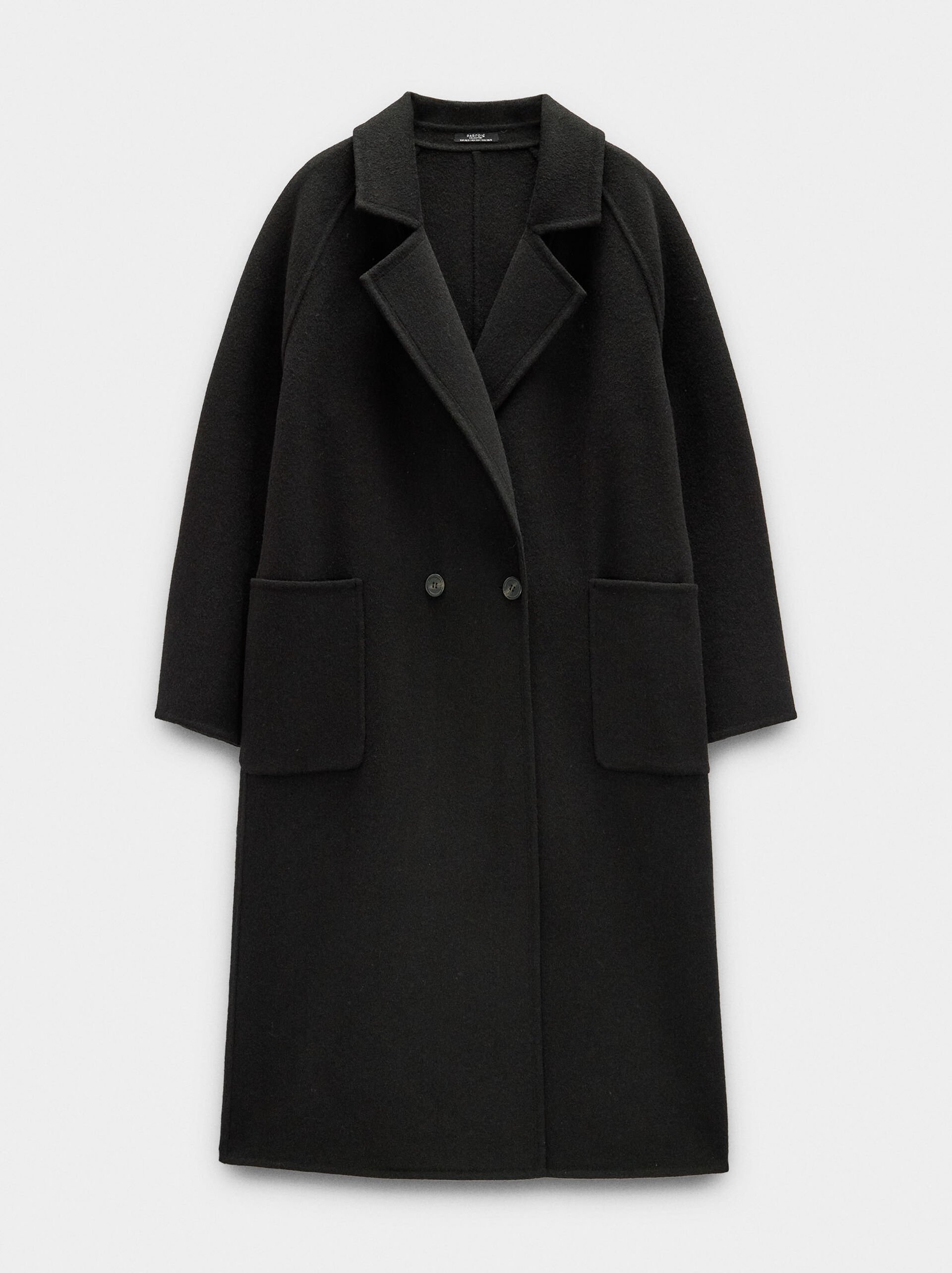 Long coat with wool blend image number 5.0
