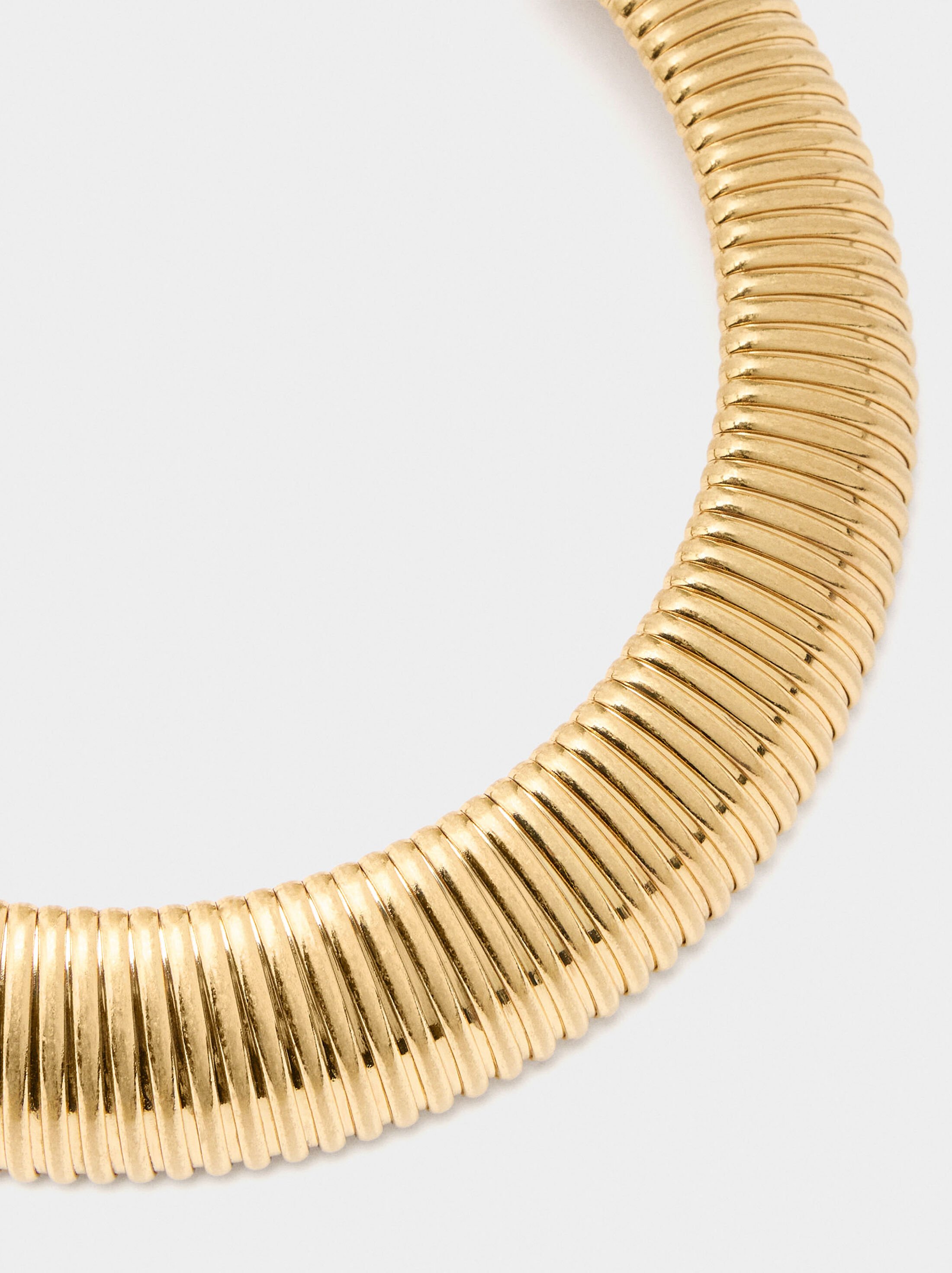 Tubular striped necklace image number 1.0