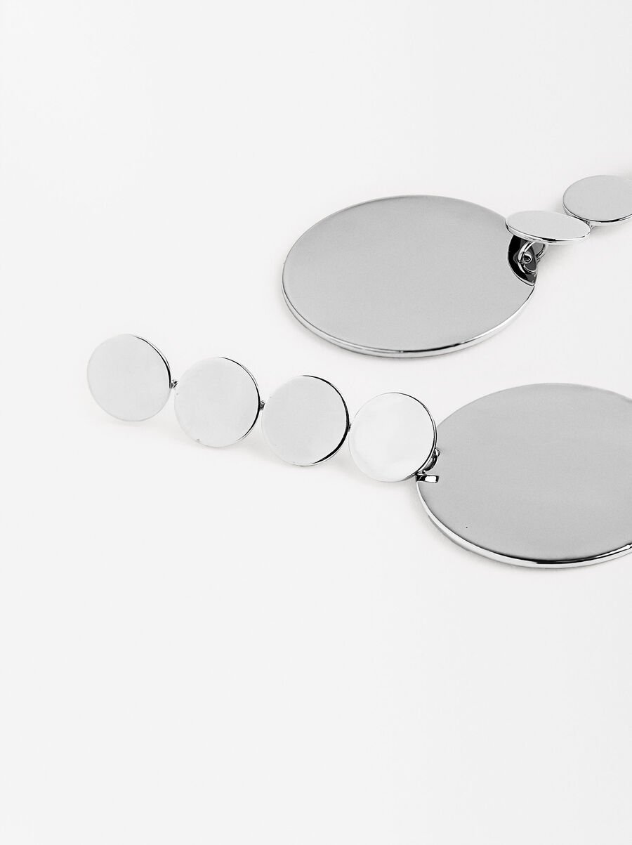 Long circle earrings