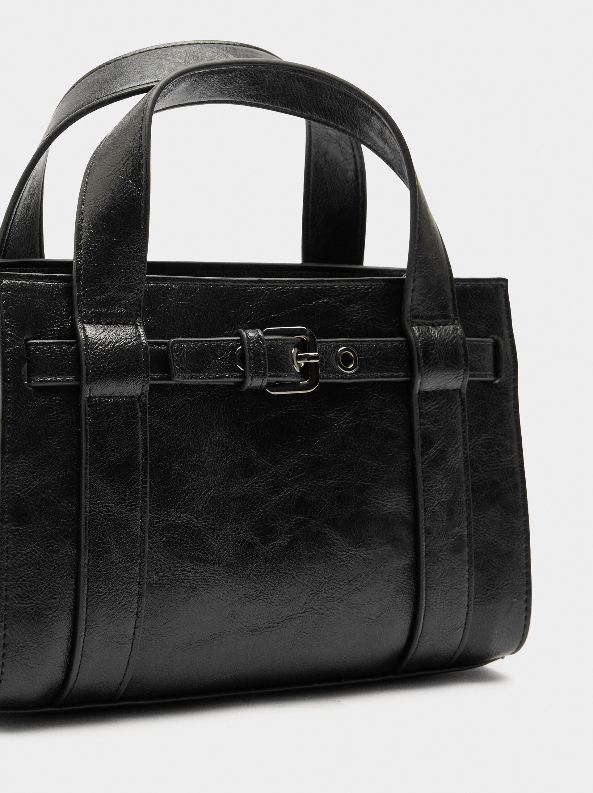 Tote bag with buckle image number 2.0