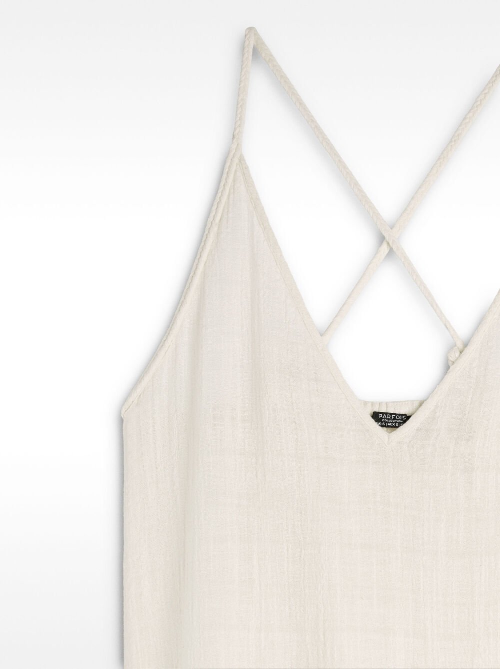 Vestit llarg de cotó amb lli