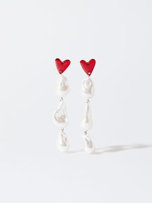 Online Exclusive - Orecchini Cuore In Resina image number 0.0