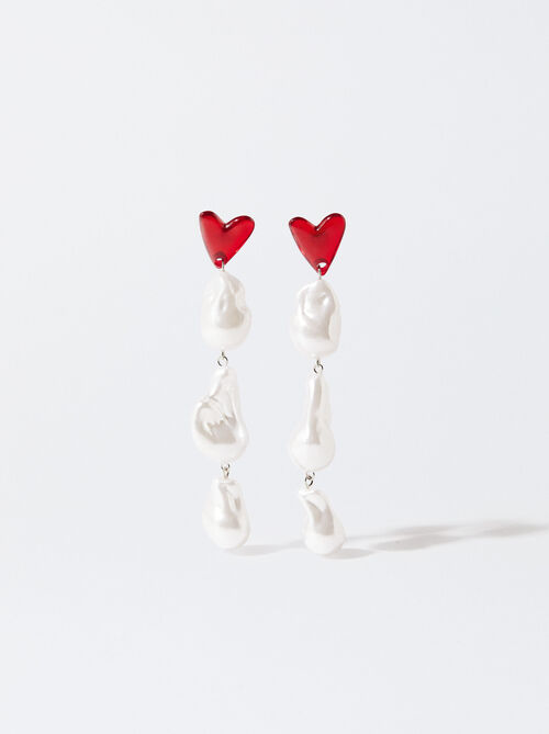 Online Exclusive - Resin Heart Earrings