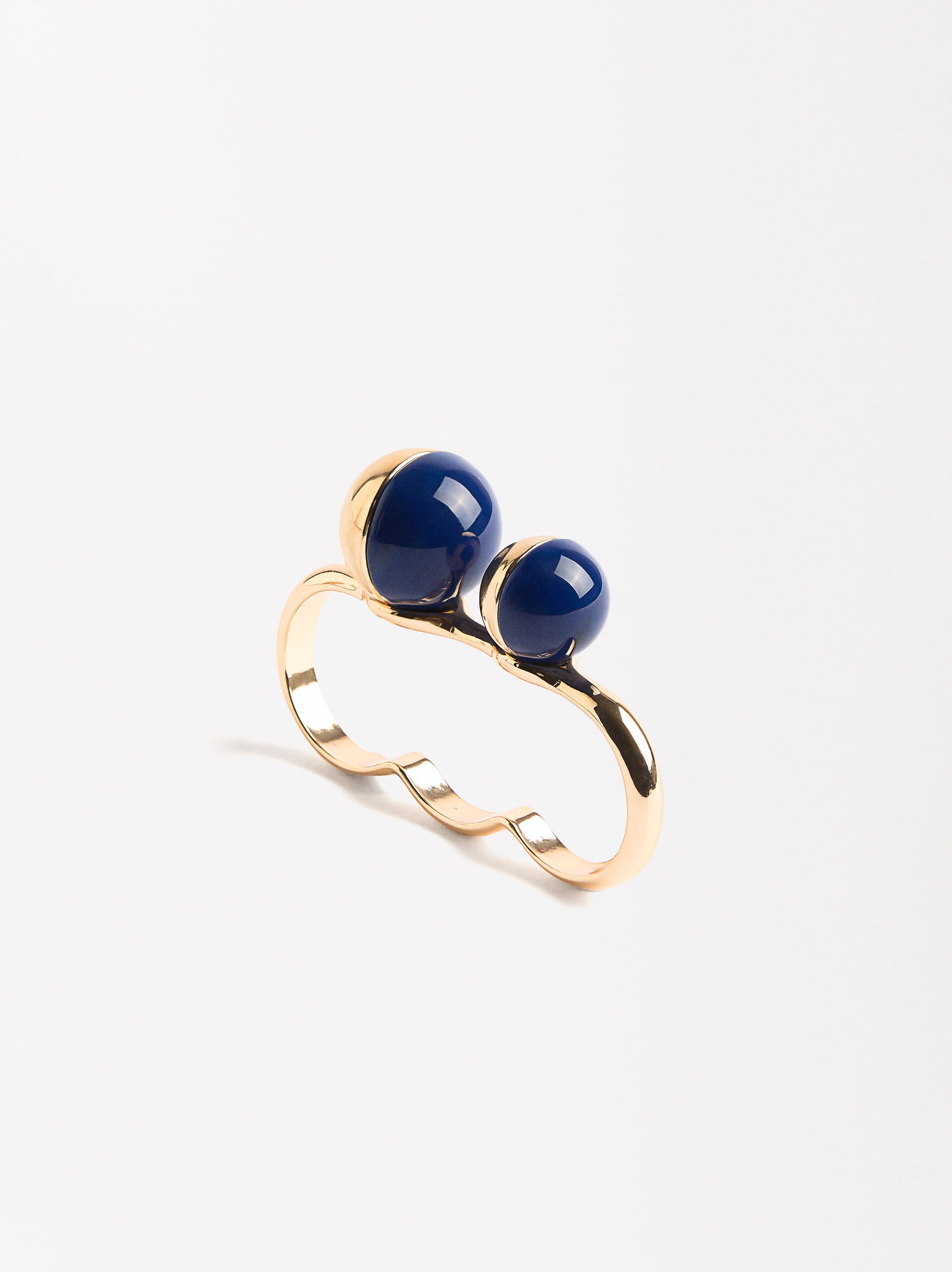 Triple Resin Half-Sphere Ring image number 0.0