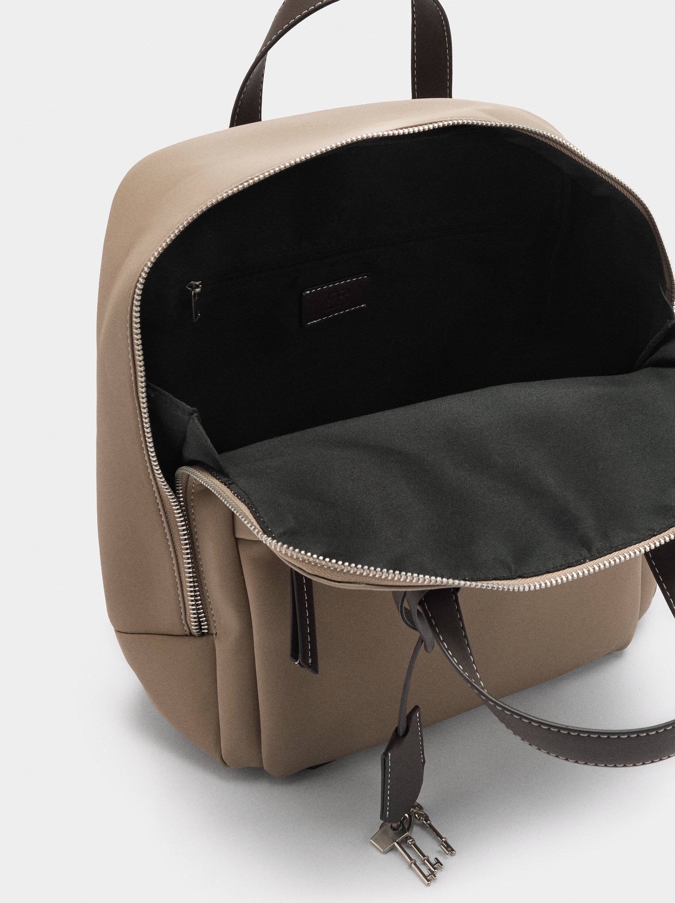 Nylon-effect backpack image number 3.0