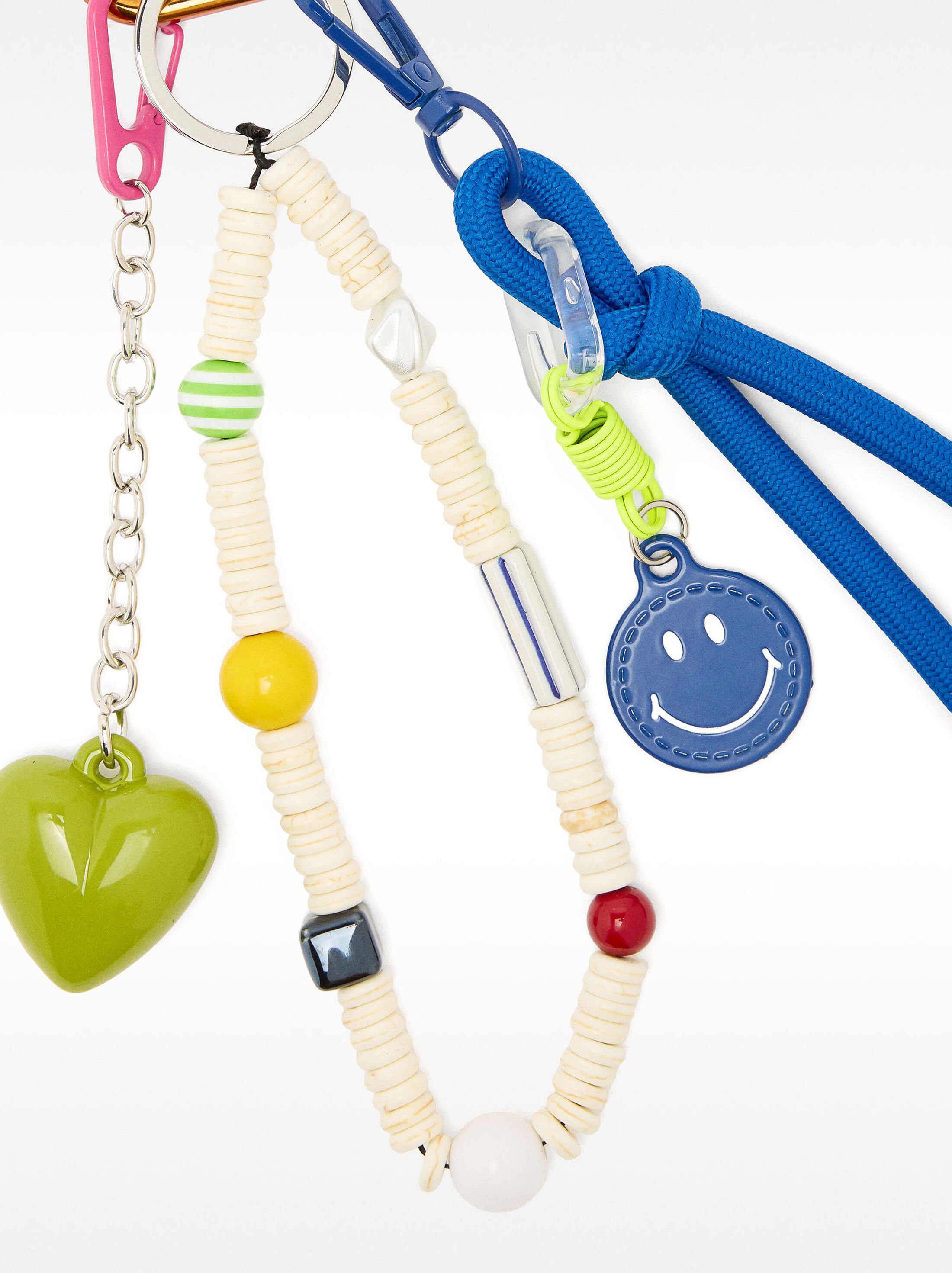Keychain charm happy face image number 1.0