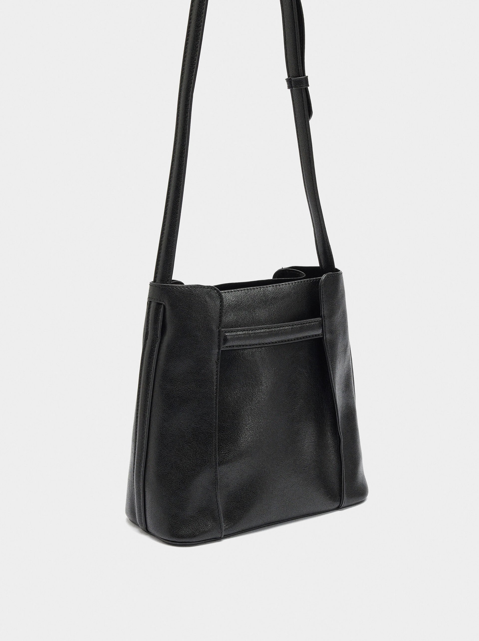 Bucket bag with side folds image number 3.0