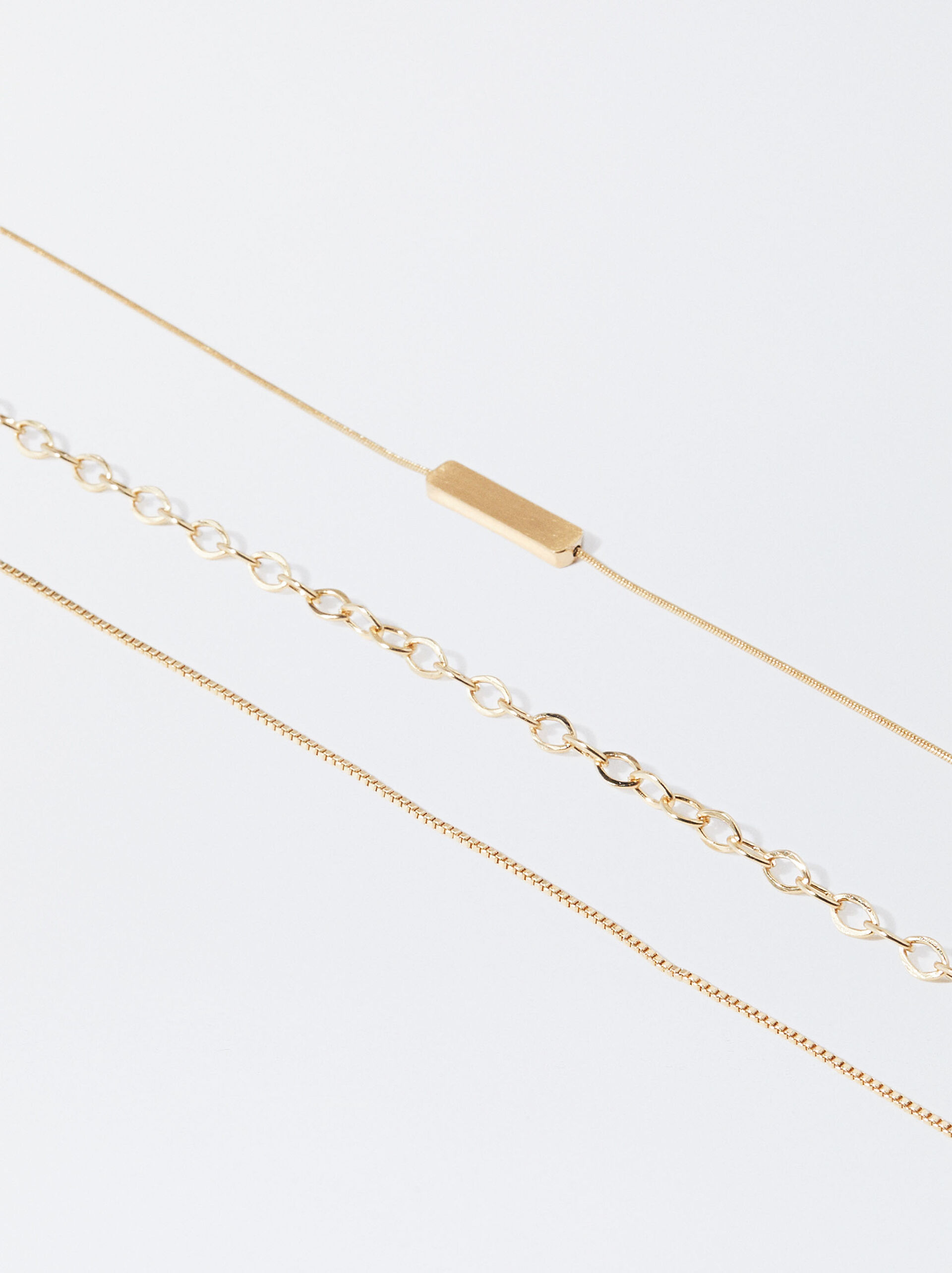 Set Of Golden Necklaces image number 1.0