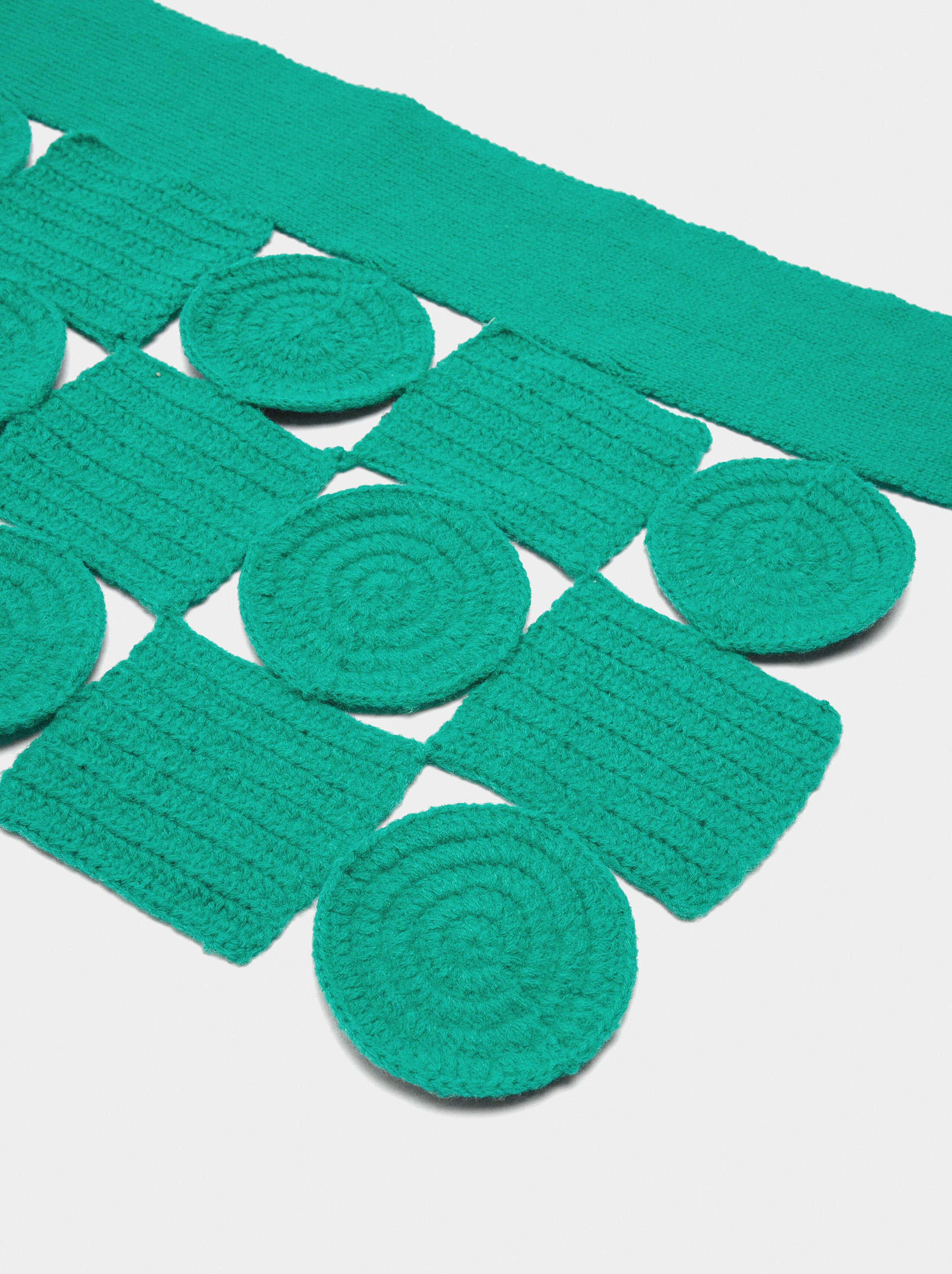 Geometric crochet shawl image number 2.0