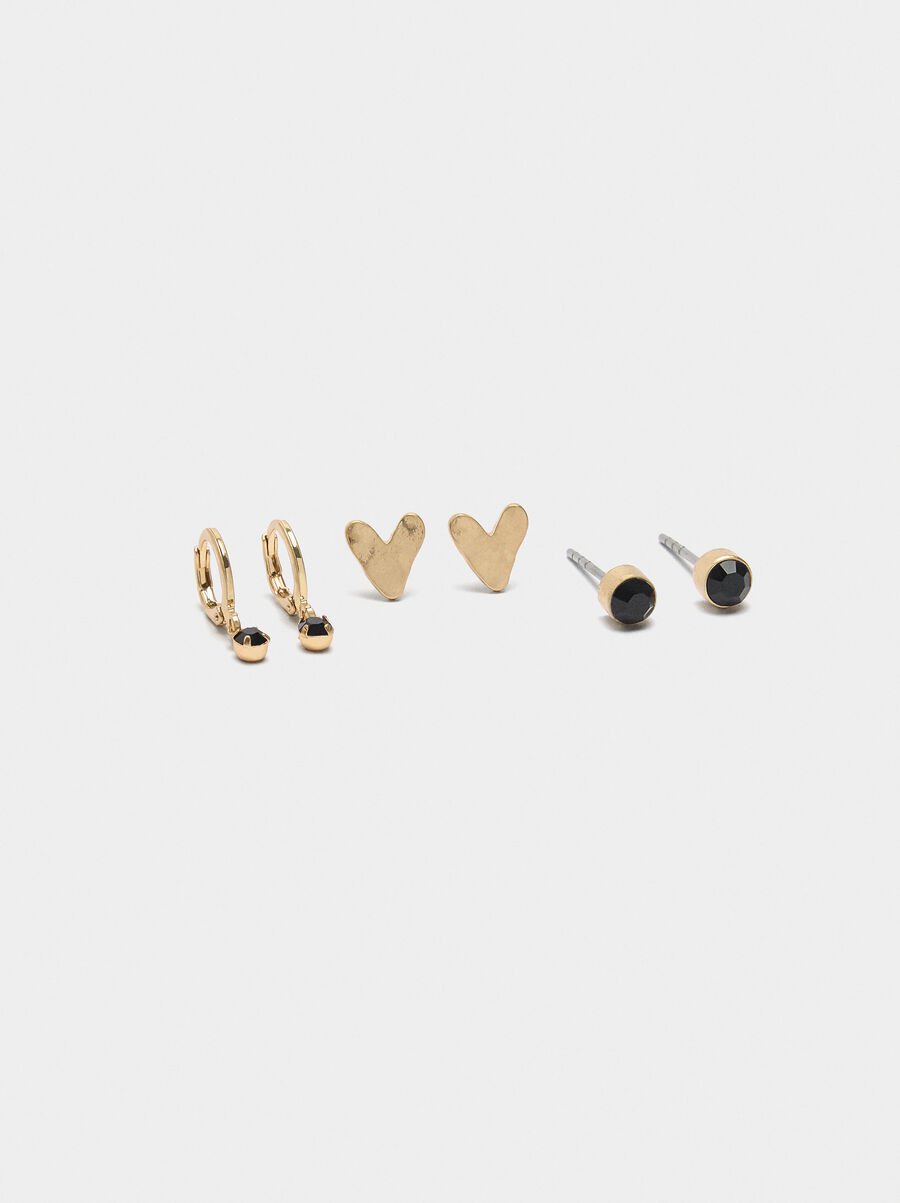 Set of earrings with heart