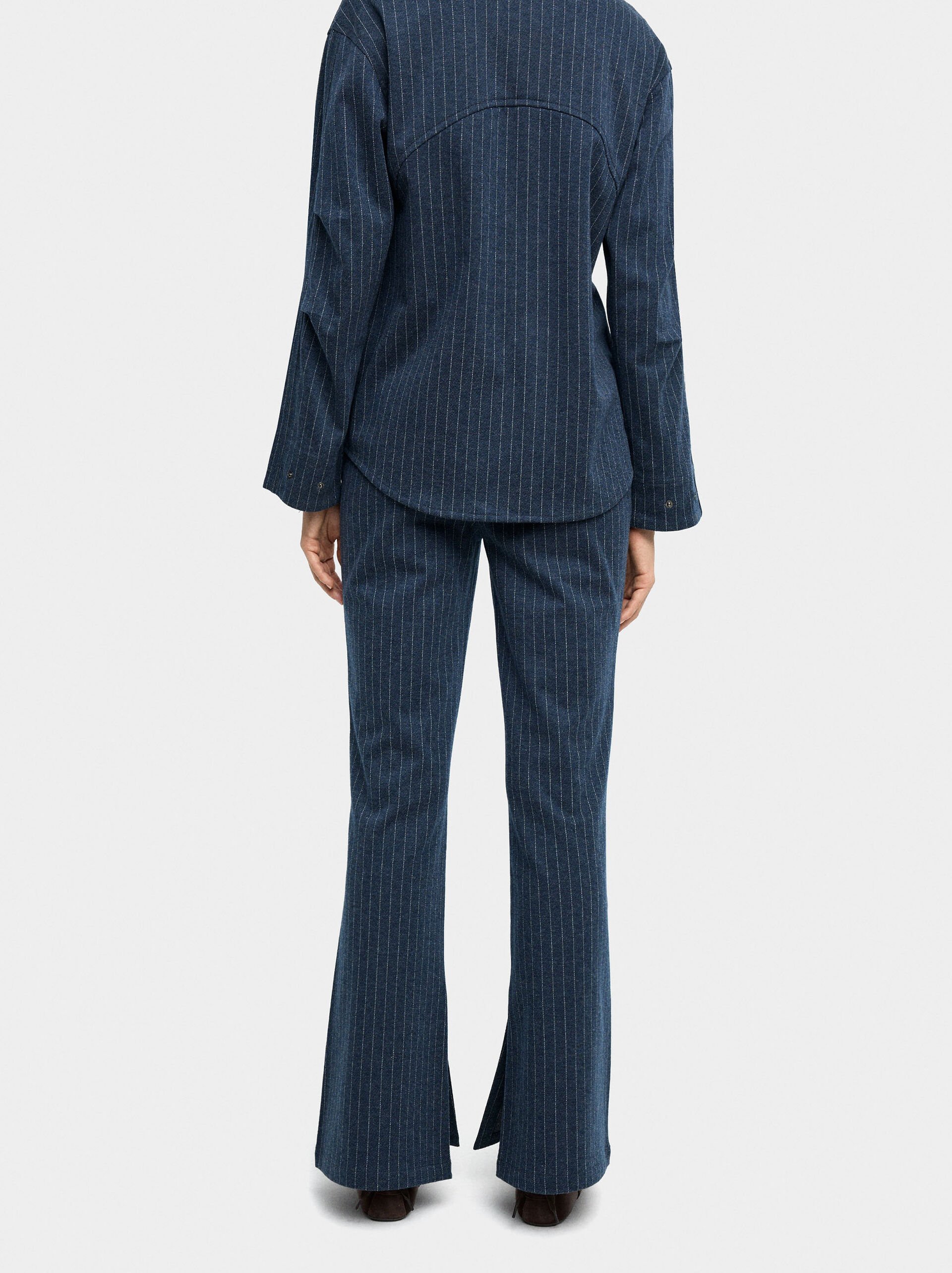 Trousers with pinstripe image number 3.0