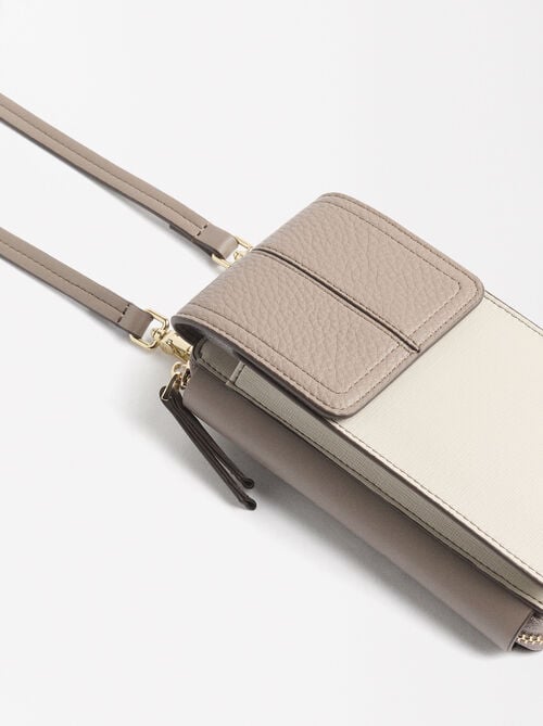 Phone bag with flap closure